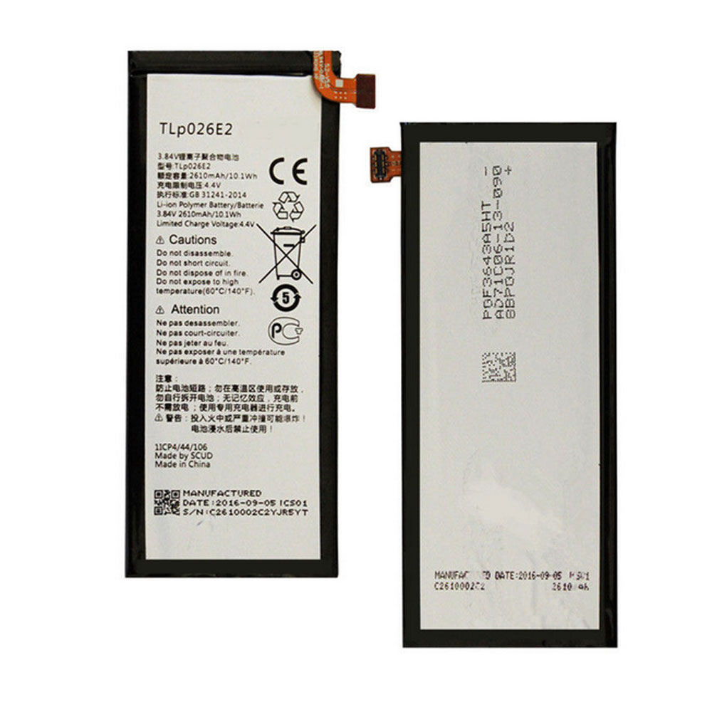 Batería para OneTouch-OT-800/802-799A/alcatel-TLp026E2